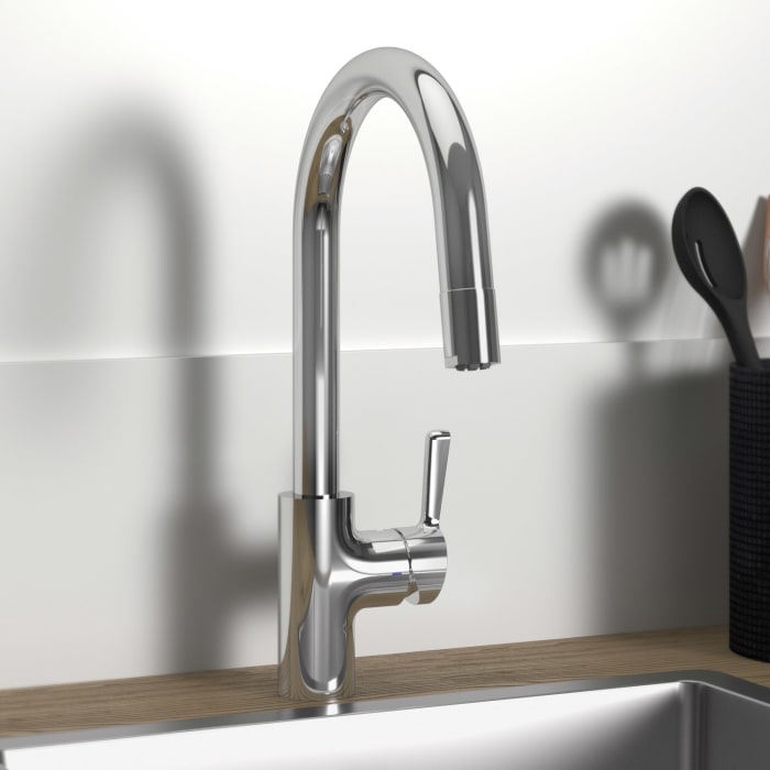 Ideal Standard Ceralife Küchenarmatur 11,4 X 24,5 X 39 Cm, Ausladung 20,7 Cm, Niederdruck
