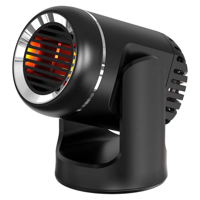 Tragbarer Auto-windschutzscheiben-entfroster/entfeuchter, 12v 150w, 360-grad-drehung, Schwarz.