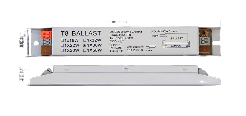 Elektronisches T8-vorschaltgerät (36 W) Mit Großem Spannungsbereich (220–240 V Ac) Für Leuchtstofflampen