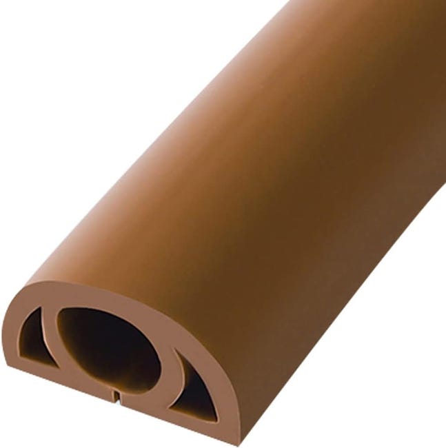 Pvc-kabelrinne, Erdungskabelschutz, Kabelorganisator, Einfach Zu Installieren, Braun, 1 Meter