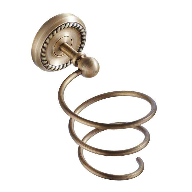 Wandhalterung Für Badezimmer-haartrockner, Bronze-finish, Spiralförmige Haartrockner-aufhängevorrichtung