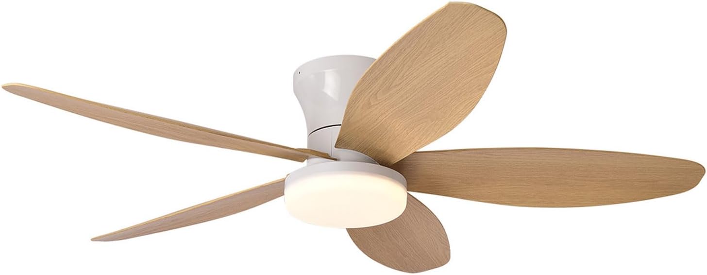 Deckenventilator Mit Licht Und Fernbedienung, Einstellbare Helligkeit, 6 Geschwindigkeitsstufen (holzmaserung).