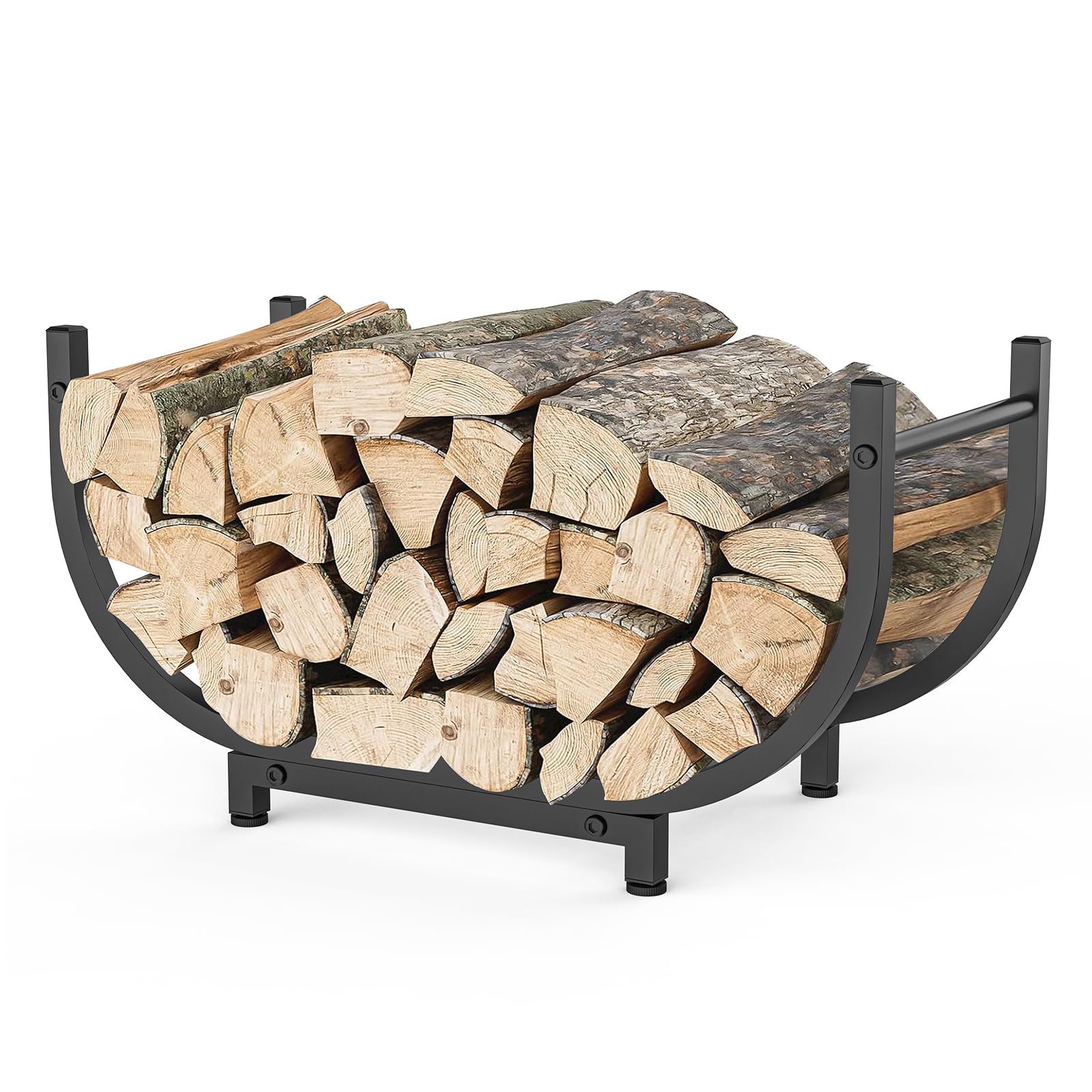 Holzständer Für Den Innen- Und Außenbereich, Kaminholzständer, Aus Edelstahl.