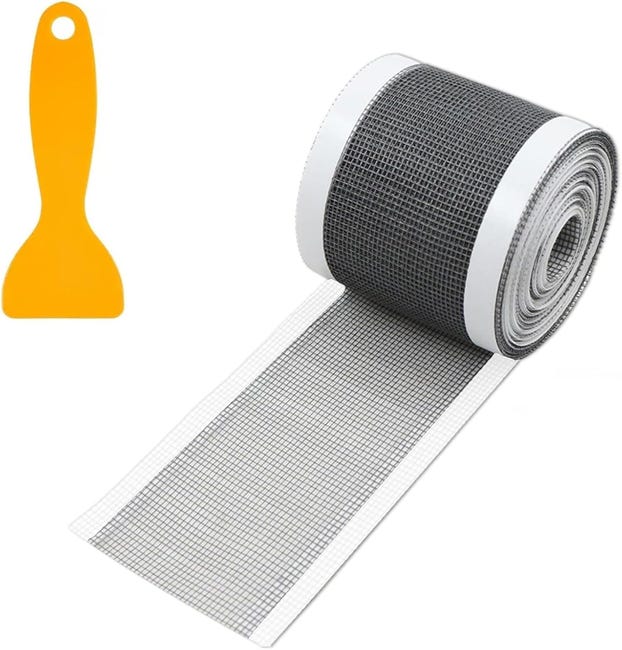 Duschhaarfänger (selbstklebend), Haarfilter, Wiederverwendbarer Feinmaschiger Abflussrost – 7 Cm X 10 M