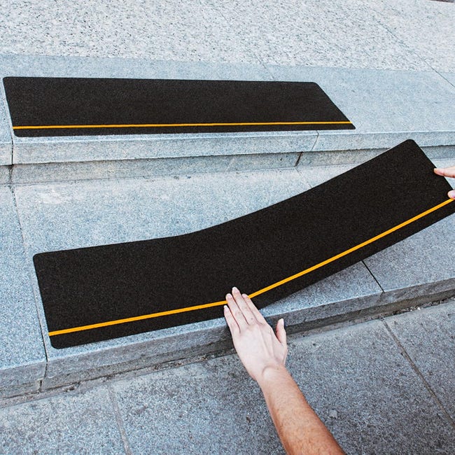 Rutschfeste Streifen Für Treppenstufen (15 X 76 Cm), Hochklebendes Antirutschband, 10er-packung