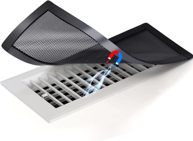 Magnetische Bodenlüftungsabdeckungen – 10 X 25,4 Cm, 2er-pack, Ablaufabdeckungen