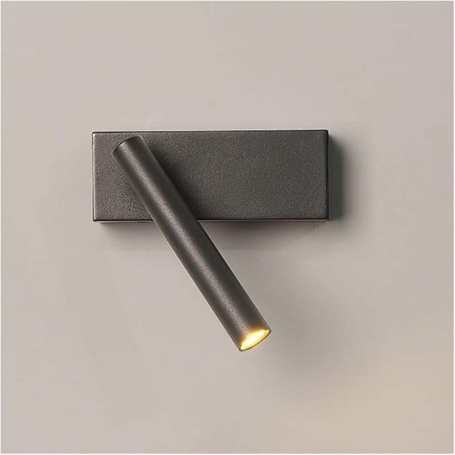 Wandleuchte, Verstellbare Led, 350° Drehbar, Geeignet Für Nachttisch-, Flur- Und Treppenbeleuchtung, 3000 K (schwarz).