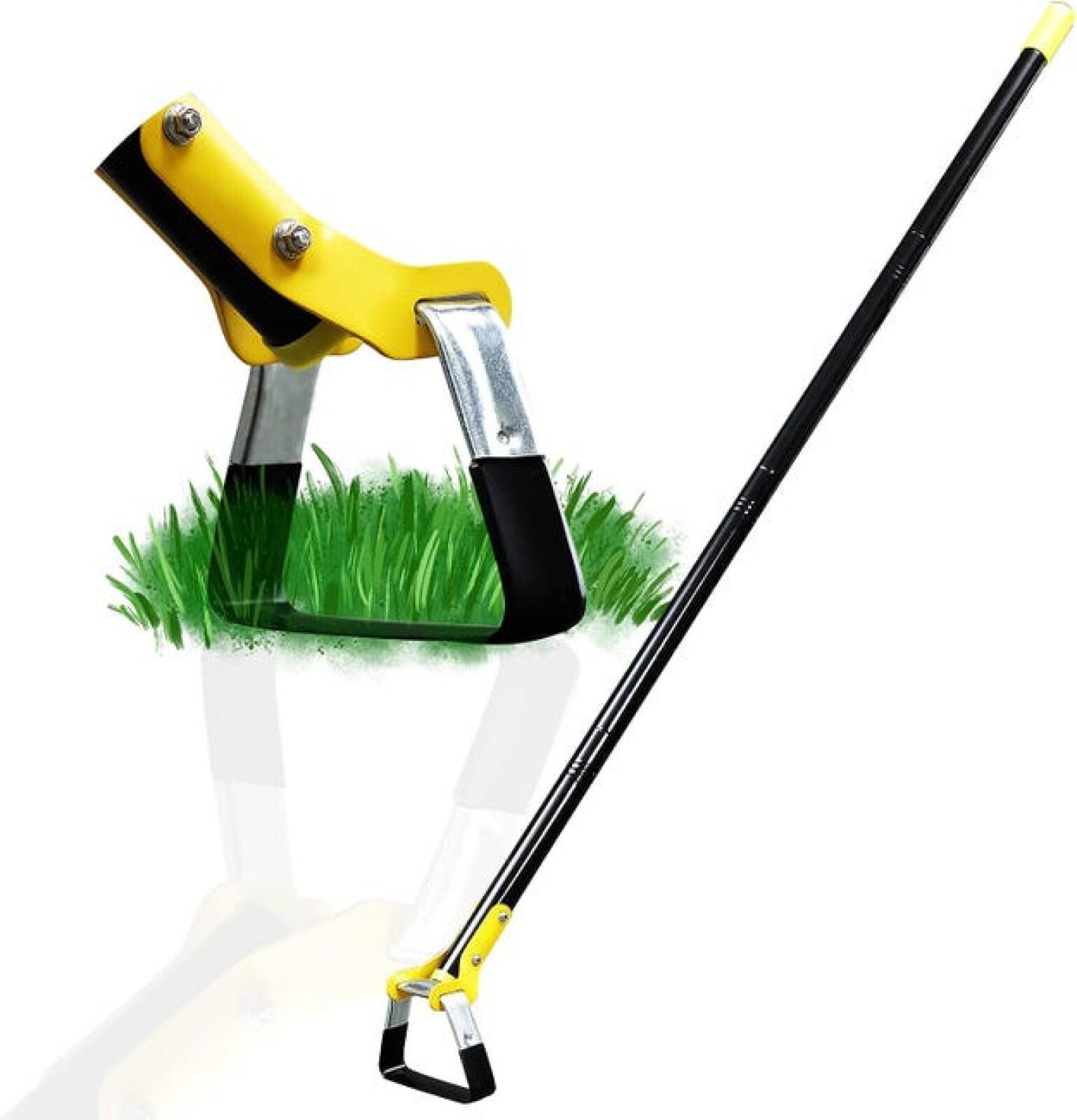 Gartenunkrautstecher Mit Verstellbarem Griff Und Edelstahlringhacke. 1,6 Meter.