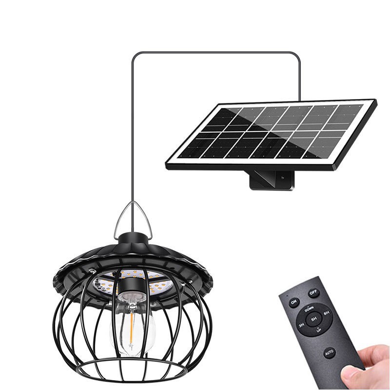 Solar-pendelleuchte, Geeignet Für Den Innen- Und Außenbereich, Warmweißes Licht, 1 Stück, Fernbedienung Inklusive.