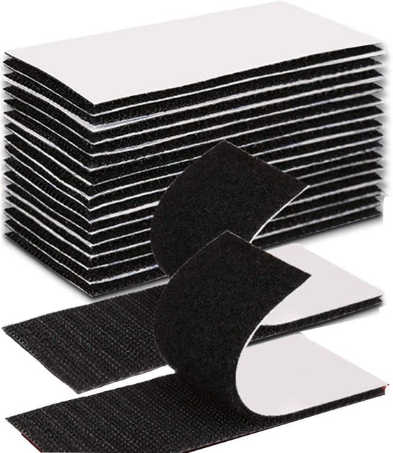 Jede Packung Enthält 20 Extra Starke, Blickdichte, Schwarze Rechteckstreifen Mit Den Maßen 3 Cm X 10 Cm.