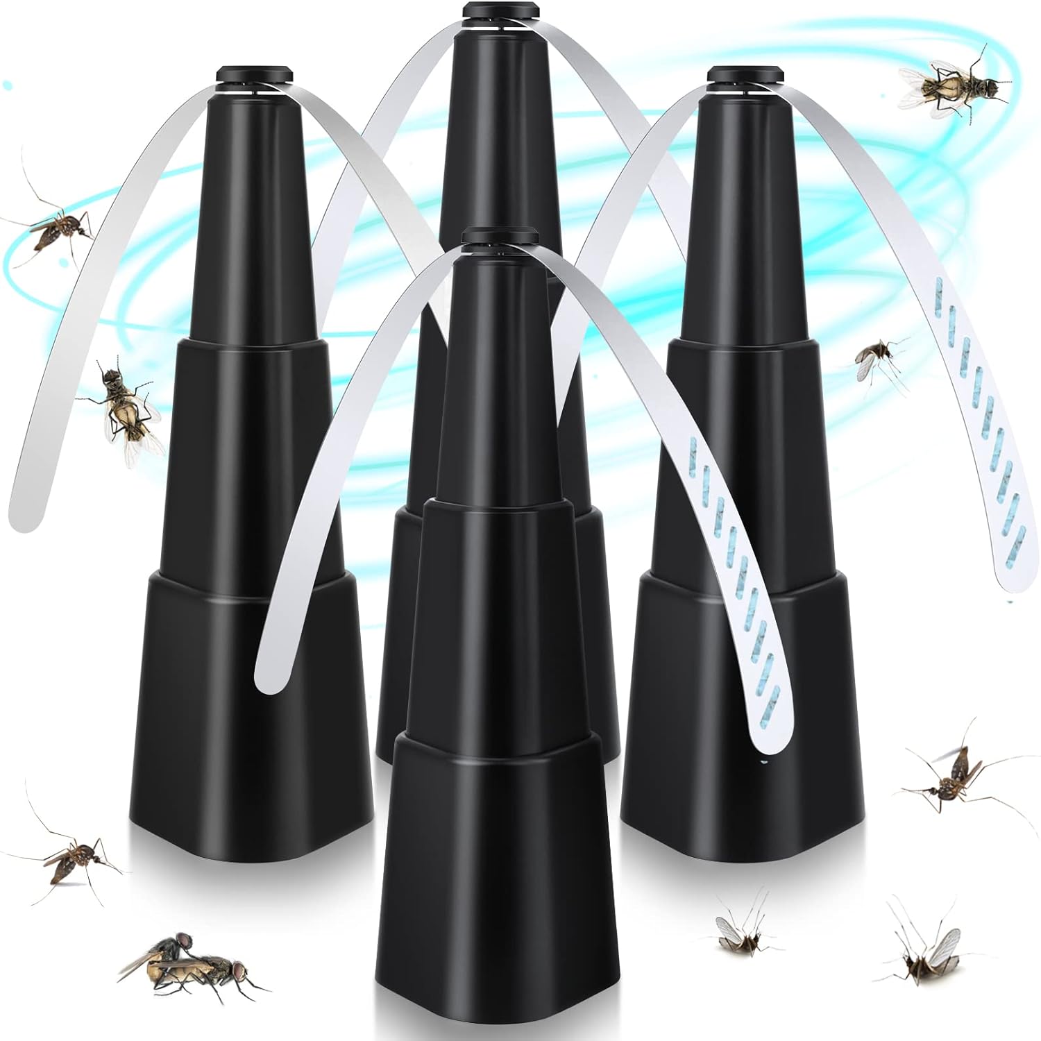 Fliegenabweisender Tischventilator, Ventilatorflügel, Ideal Für Picknicks, Partys Und Grillfeste (4er-set)