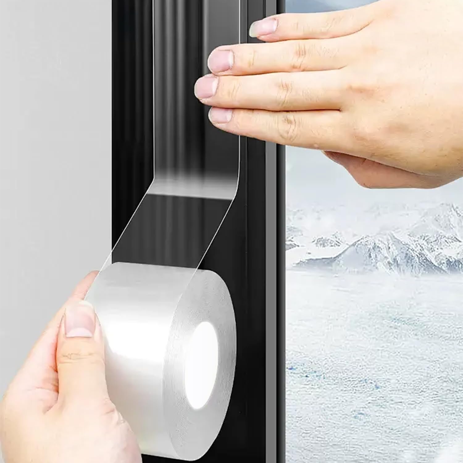 Fensterdichtungsband, Winddicht, Wärmeisolierend Und Wasserdicht Für Den Winter (0,5 Mm Dick, 50 Mm X 5 Meter).