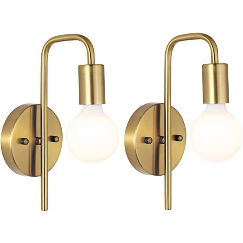 Wandleuchte Im Industriestil, Retro-nachttischlampe, Wandleuchte, Spiegelleuchte, 2er-set, Warmes Licht