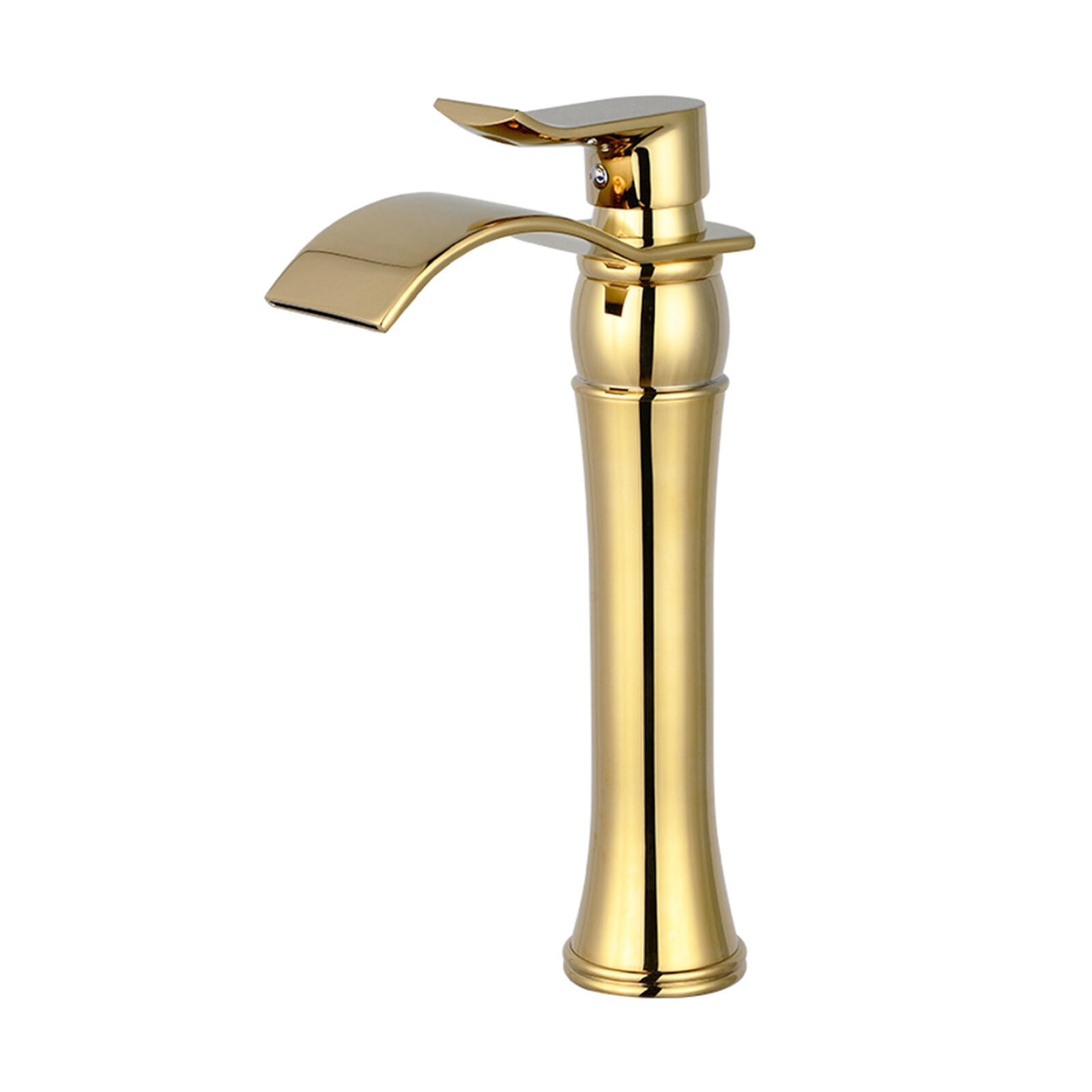 Wasserfall-waschtischarmatur Komplett Aus Kupfer Mit Warm- Und Kaltwasseranschluss, Für Badezimmerwaschbecken, Aufsatzwaschbecken Und Erhöhte Armaturen.