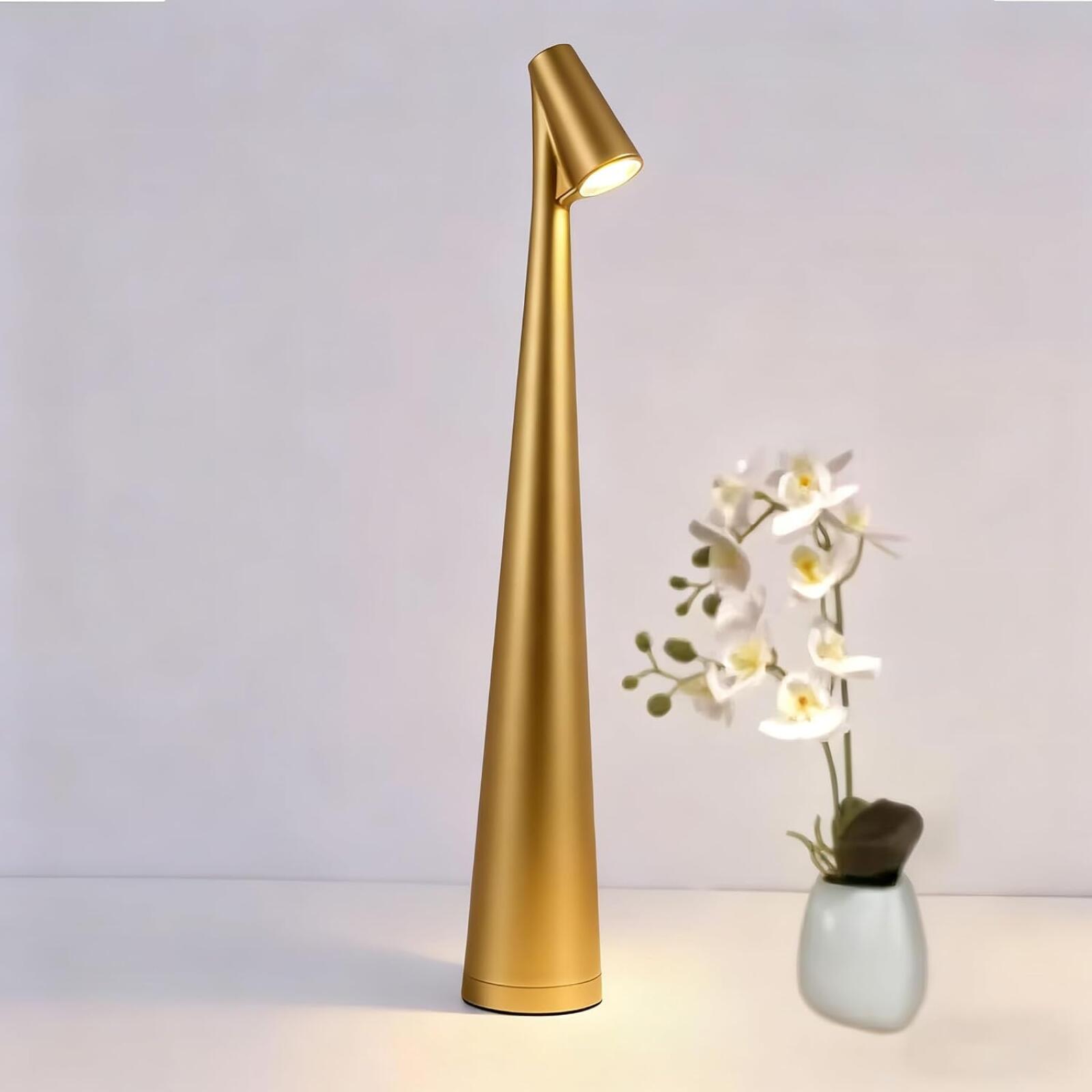 Berührungsempfindliche Led-tischleuchte Aus Metall, Tragbarer Dimmer, Minimalistisches Design, Ideal Für Esszimmer.