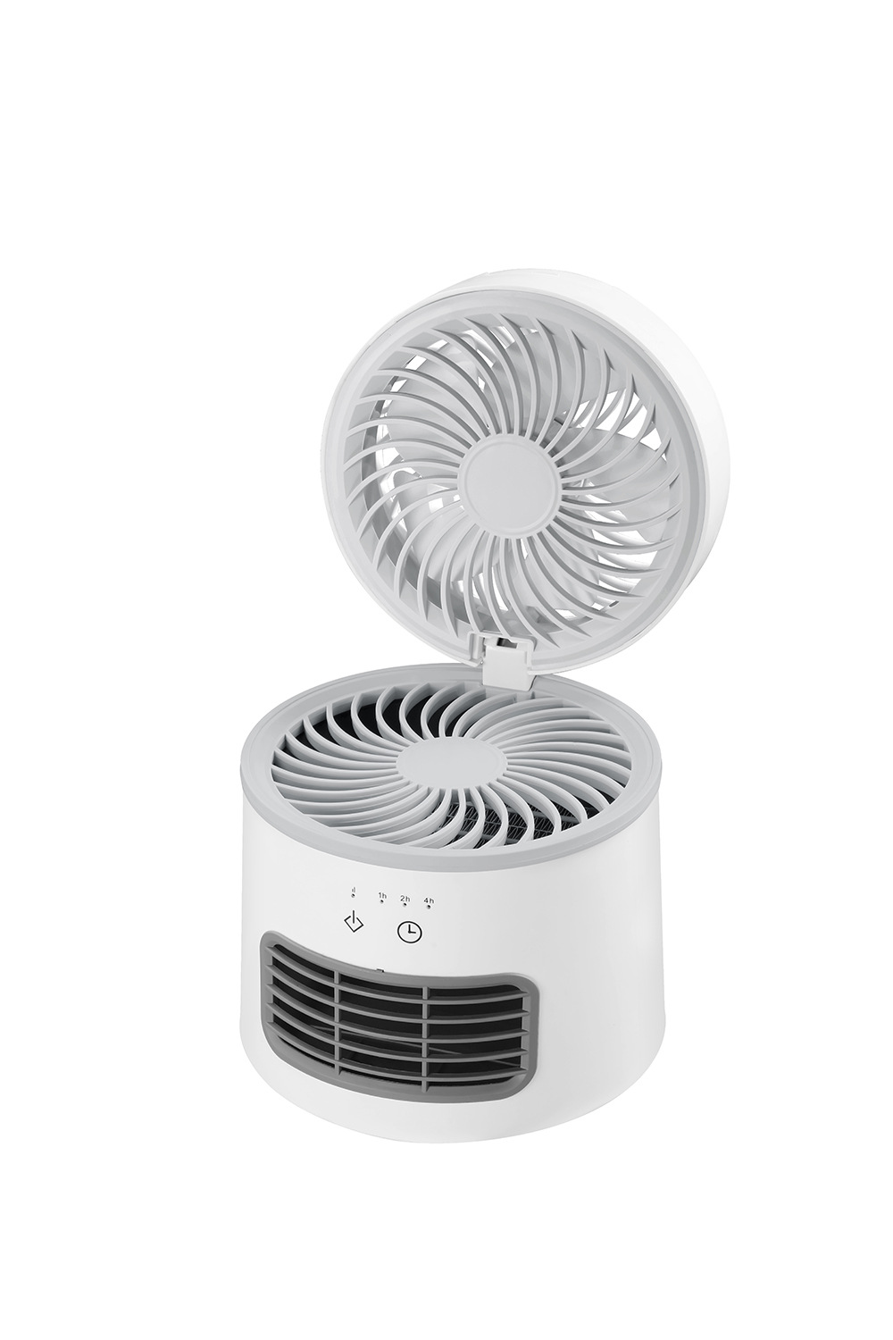 Mini-büroheizung, Fußwärmer/kühlventilator, Weiß, Mit Automatischer Abschaltfunktion Bei Überhitzung.