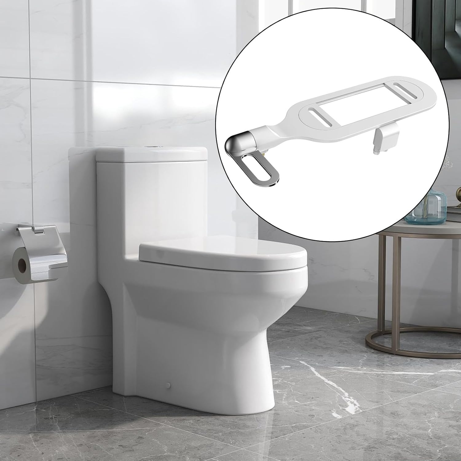 Wc-bidet – Einstellbarer Wasserdruck, Geeignet Für Badezimmer, Wc-sitzzubehör.
