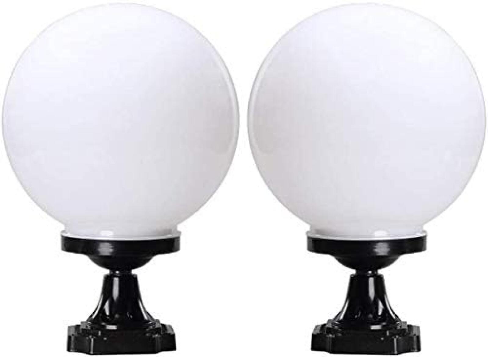 Moderne Kugelförmige Stehlampe, 20 Cm, Wasserdichte E27-aluminiumfassung Für Den Außenbereich, Geeignet Für Terrassen.
