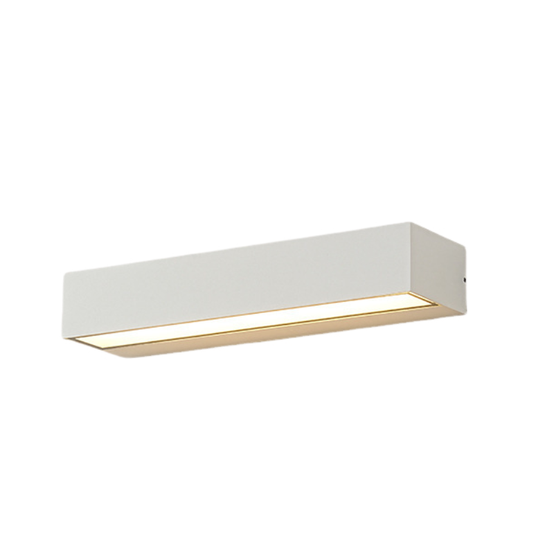 Rechteckige Led-wandleuchte Für Den Außenbereich, Ideal Für Gärten, Terrassen Und Garagen (weiß, 30 Cm)
