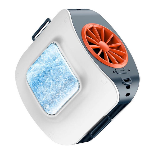 Tragbarer Ventilator Mit Kühlplatte, Elektrischer Ventilator Für Nacken/gürtel.