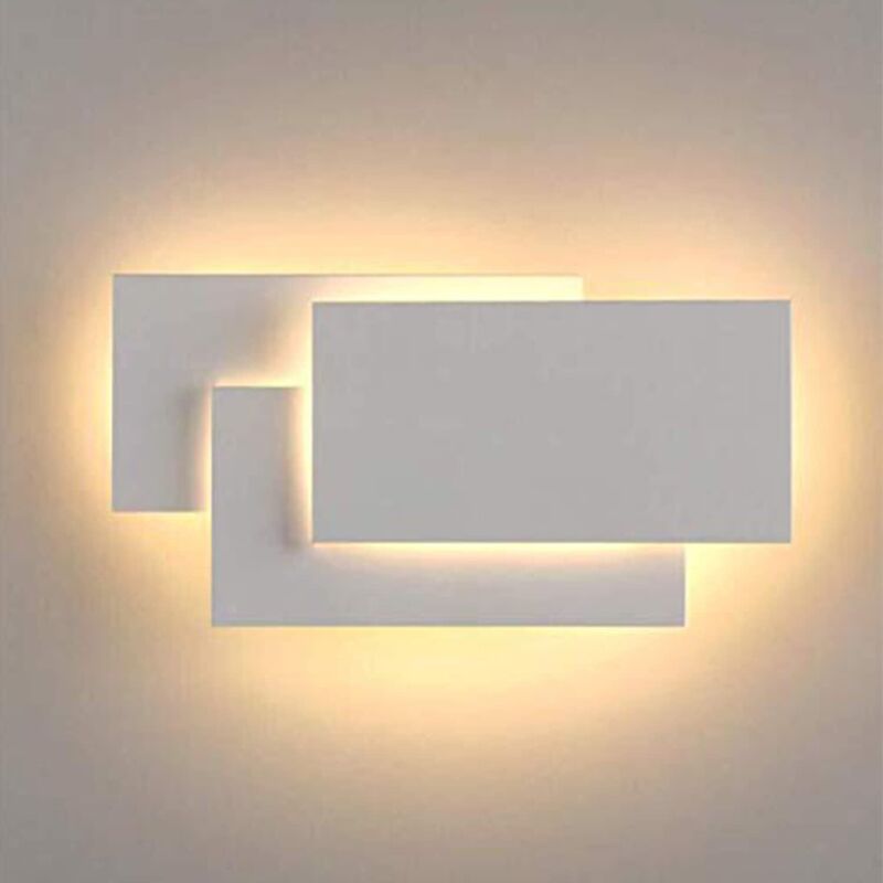 Warmweiße Led-wandleuchte – Hochwertiges Aluminium – Abmessungen: 25,5 X 12 X 5,5 Cm