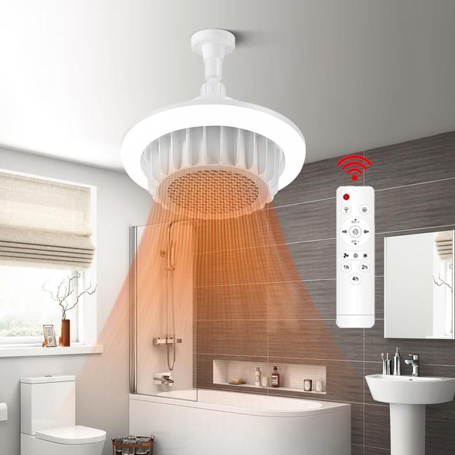 Heizlüfter Mit Led-beleuchtung, Elektrische Heizung, E27-anschluss, 220 V, 600 W Zusatzheizung.