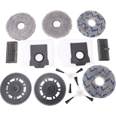 Zubehörset Kompatibel Mit Dreame X30 Und X30 Pro: 2 Seitenbürsten, 2 Hepa-filter, 2 Staubbeutel, 4 Reinigungstücher