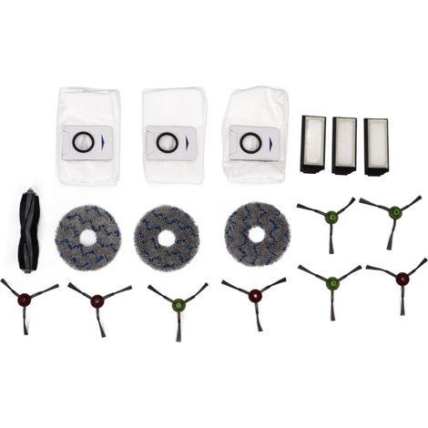 Zubehörset Für Den Ecovacs Deebot X1 Omni Saugroboter: 8 Bürsten, 3 Hepa-filter, 3 Staubbeutel, 3 Tücher