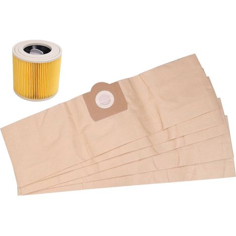 5x Staubbeutel, 1x Filter Für Wd3 Premium Staubsauger