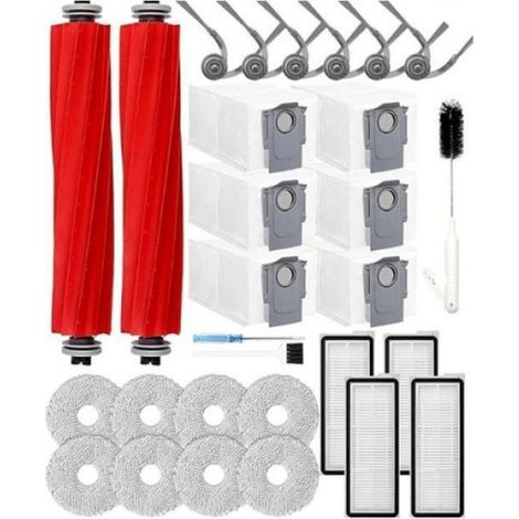 Ersatzteilset – Hauptbürste, Seitenbürste, Filter, Staubbeutel, Reinigungstuch – Für Qrevo Qv35a, Qv35s, Qr598 Und Qr798 Saugroboter – 1 Set