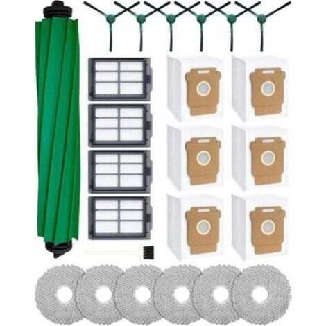 Zubehörset Für Saugroboter – 24-teilig Für Roomba Plus 405 Und 505 – Hauptbürste – Hepa-filter – Staubbeutel – Wischpads – Seitenbürsten