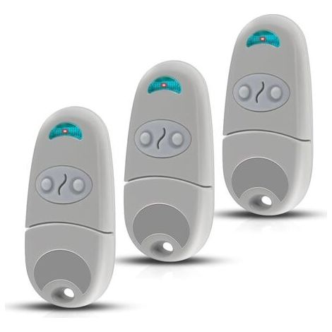 Zwei 433,92-mhz-fernbedienungen Für Tore – Kompatibel Mit T0p432na – 2 Kanäle, 1 Fernbedienung + 1 Paar Knopfzellenbatterien – Für Garagentore Und Automatische Tore (3er-pack)