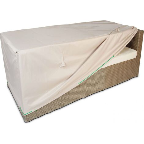 Schutzhülle Für 2-sitzer-gartensofa – Wasserdicht Und Wasserabweisend – 130 X 75 X 60 Cm – Kordelzug Und Belüftungsöffnungen Gegen Kondensation – Cov'up