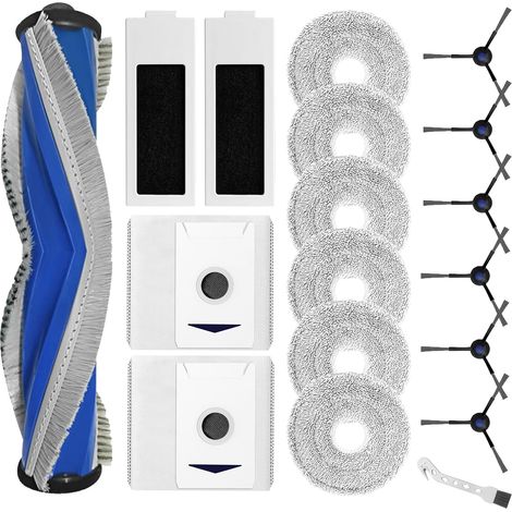 18-teiliges Set Für T30 Pro Omni Und T30 Omni Saugroboter: Walzenbürste, Hepa-filter, Wischmopps, Staubbeutel, Seitenbürsten
