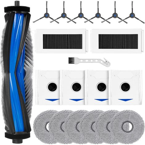 Zubehörset Für Ecovacs Deebot N30 – 1 Hauptbürste, 2 Filter, 6 Reinigungstücher, 4 Staubbeutel, 6 Seitenbürsten