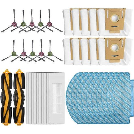 Für Ecovacs Deebot N10/n10 Plus Seitenbürstenwalze, Hepa-filter, Wischpads, Staubbeutel, Saugroboter