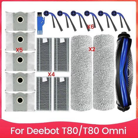 Zubehörset Für Staubsauger T80/t80 Omni: Haupt-/seitenbürsten, Hepa-filter, Staubbeutel, Teile