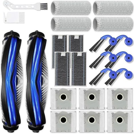 24-teiliges Set Für Den Staubsauger X9 Pro Omni/x9 Pro: Haupt-/seitenbürsten, Staubbeutel, Walze, Reinigungstuch, Filter