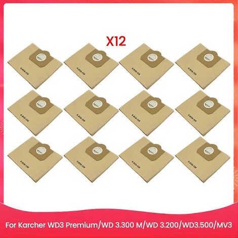 12-teiliges Staubbeutelset Für Staubsaugerzubehör Und Ersatzteile Der Modelle Wd3 Premium/3.300 M/3.200/wd3.500/mv3