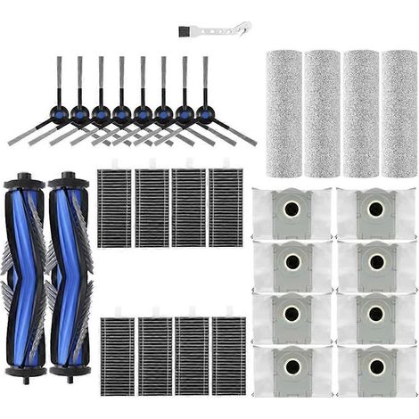 Für Den Ecovacs X8 Pro Omni Saugroboter: Haupt-/seitenbürsten, Hepa-filter, Staubbeutel, Wischwalze