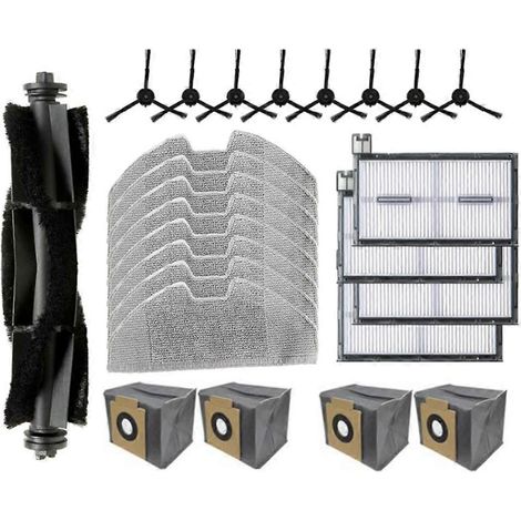 25 Für Eufy X8 Pro/x8 Pro Ses Ap. Roboter-ersatzteile Haupt-/seitenbürsten Filter Wischmopp-staubbeutel