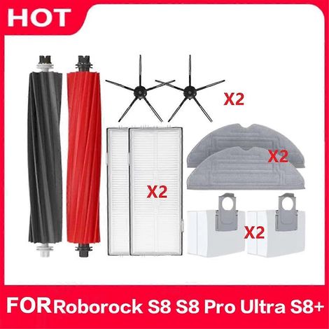Ersatzteile Für Saugroboter S8 Pro Ultra Und S8+: Wischmopps, Hauptbürsten, Seitenbürsten, Hepa-filter, Staubbeutel