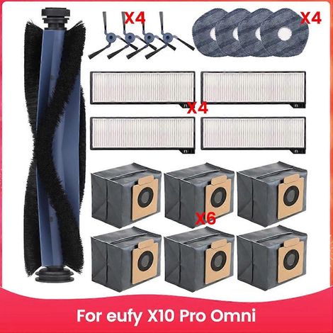 Für Den X10 Pro Omni Saugroboter: Haupt-/seitenbürsten, Hepa-filter, Wischmopp, Staubbeutel.