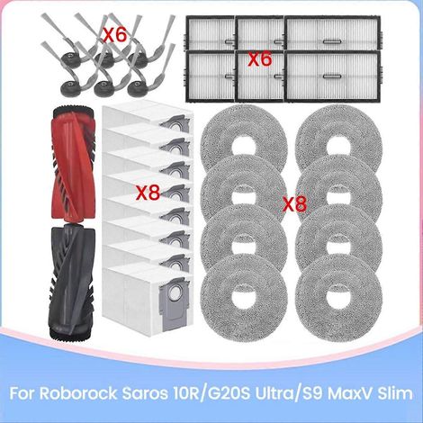 Ersatzteile Für Saros 10r/g20s Ultra/s9 Maxv Slim Staubsauger: Bürste, Hepa-filter, Wischmopp, Staubbeutel A