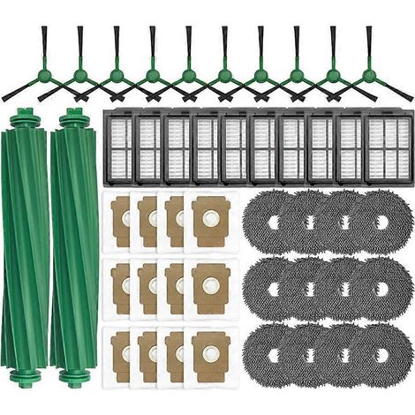 Für Irobot Roomba Plus 405 Combo/505 Combo Staubsauger: Haupt-/seitenbürsten, Hepa-filter, Staubbeutel, Wischmopp