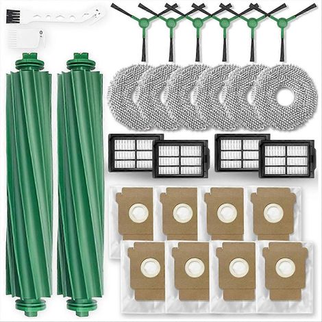 28 Stück Für Plus 405 Combo/plus 505 Combo Saugroboter. Haupt-/seitenbürsten, Filter, Wischmopps, Staubbeutel.
