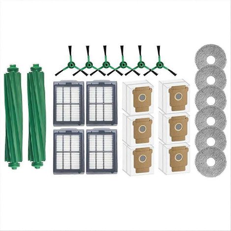 24-teiliges Set Für Den Saugroboter 505 Combo/405 Combo, Inklusive Bürste, Hepa-filter, Wischmopp, Staubbeutel Und Ersatzteile.