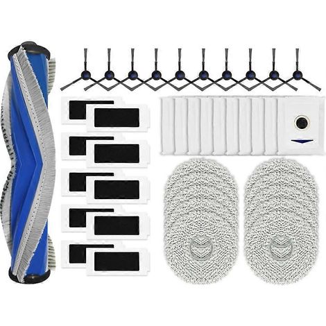 Für Ecovacs Debot T30 Pro Omni/ddx14 Haupt-/seitenbürsten, Hepa-filter, Wischpads, Staubbeutel