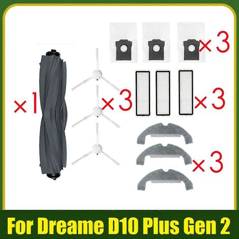 Gummibürste Für D10 Plus Gen 2 Rld32gd Ersatz 3x Seitenbürste Hepa-filter Wischmopp Staubbeutel