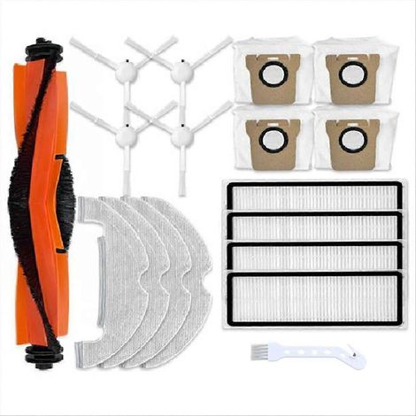 Für Den X10 Saugroboter: Haupt-/seitenbürsten, Hepa-filter, Wischpads, Staubbeutel, Abnehmbare Teile